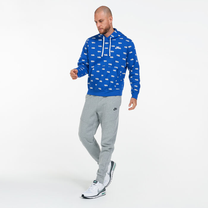 Men's Sportswear Allover Script Club Hoodie Men's Sportswear Allover Script Club Hoodie image number 2