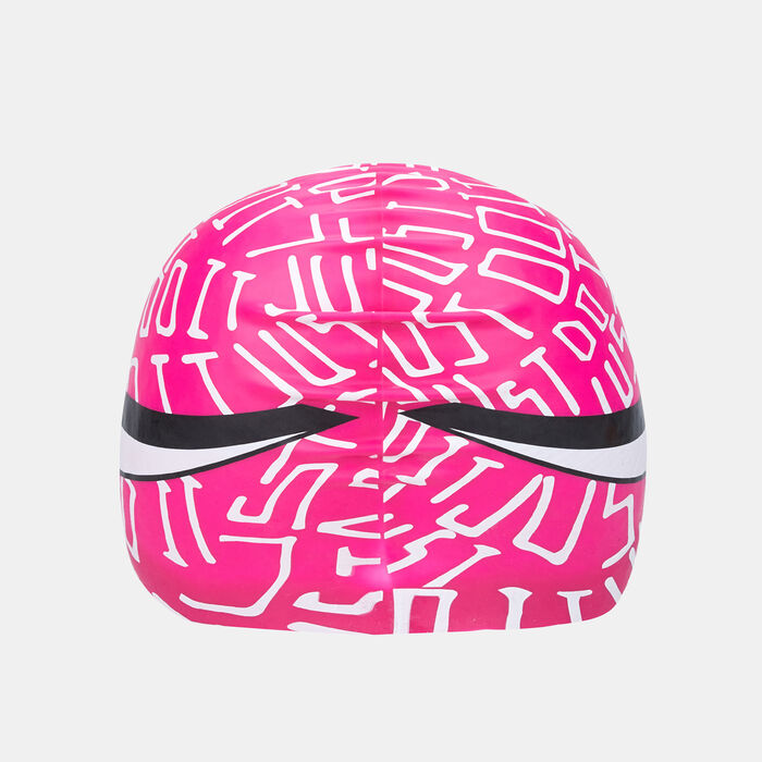 Just Do It Scribble Adult Swimming Cap image number 1