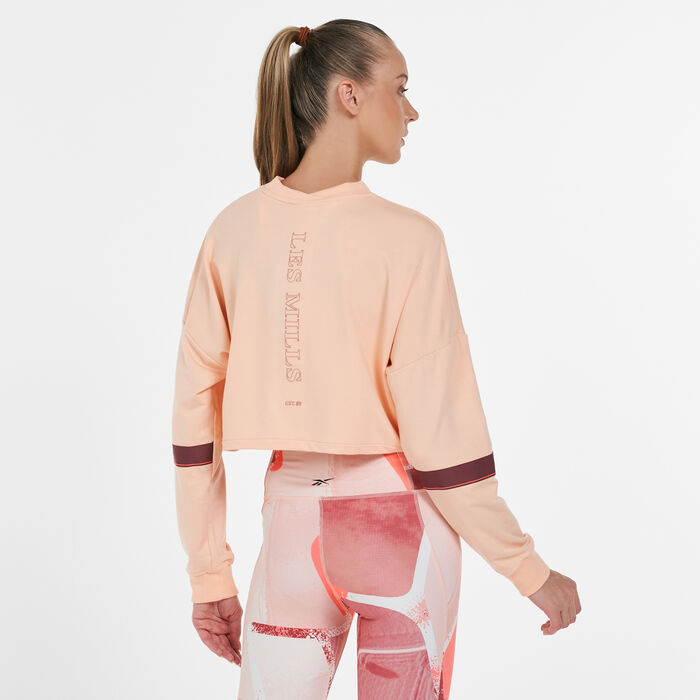 Women's Les Mills® Lightweight French Terry Crew Sweatshirt Women's Les Mills® Lightweight French Terry Crew Sweatshirt image number 1