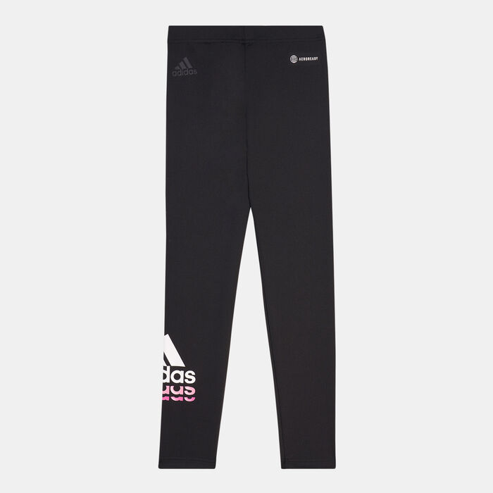 Kids' Badge of Sport Logo Leggings Kids' Badge of Sport Logo Leggings image number 1