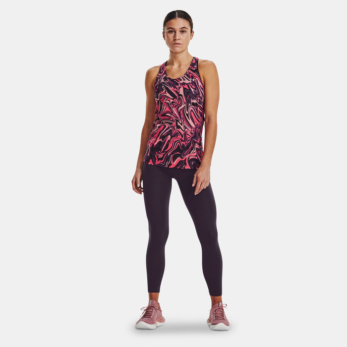 Women's HeatGear® Armour Racer Print Tank Top Women's HeatGear® Armour Racer Print Tank Top image number 2