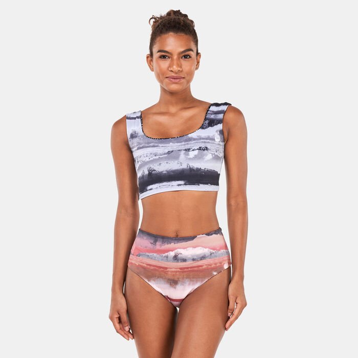 Women's Swim Adventure Reversible Crop Top Women's Swim Adventure Reversible Crop Top image number 3