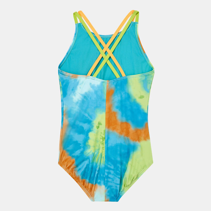 Kids' Tie-Dye Spiderback One-Piece Swimsuit Kids' Tie-Dye Spiderback One-Piece Swimsuit image number 1