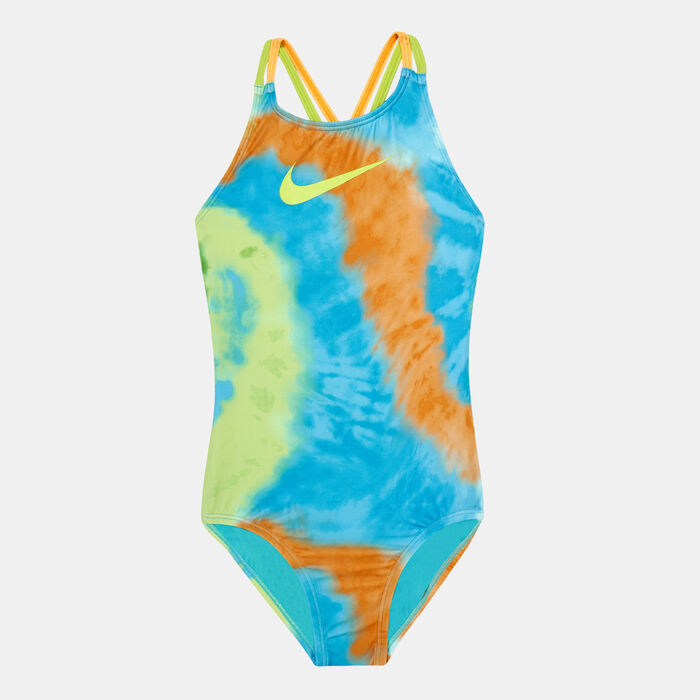 Kids' Tie-Dye Spiderback One-Piece Swimsuit Kids' Tie-Dye Spiderback One-Piece Swimsuit image number 0