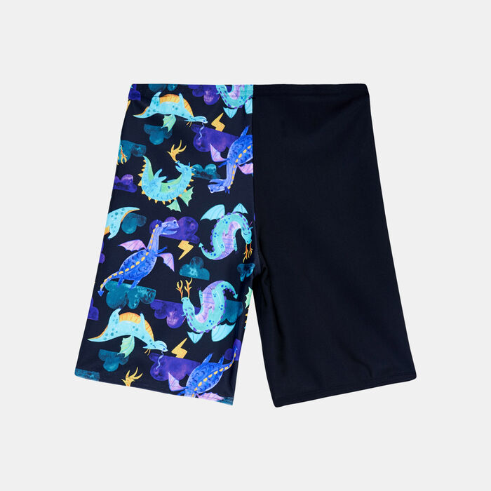 Kids' Digital Allover Print Swimming Jammer Shorts Kids' Digital Allover Print Swimming Jammer Shorts image number 1