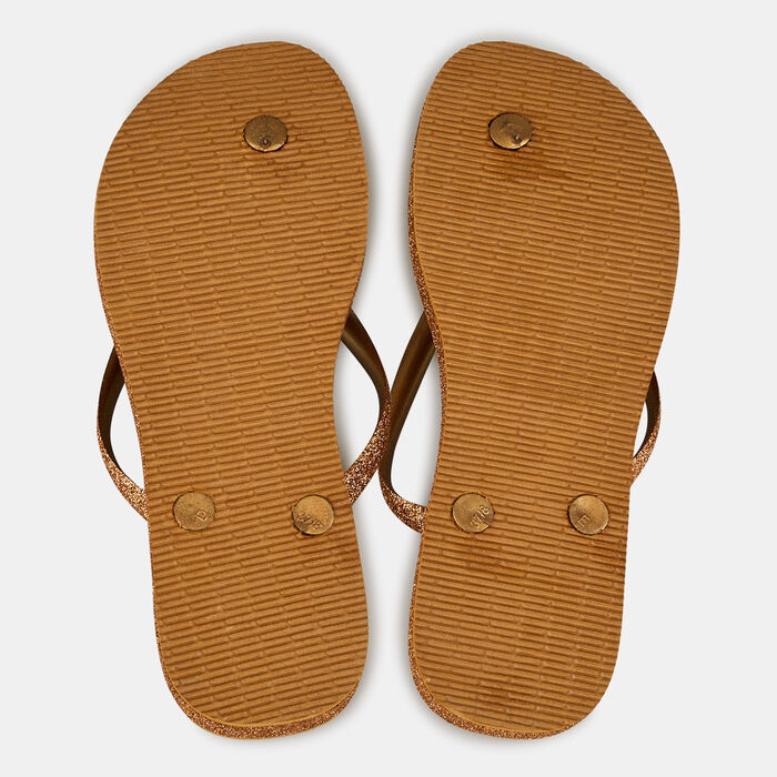 Women's Slim Flatform Sparkle Flip Flops Women's Slim Flatform Sparkle Flip Flops image number 1