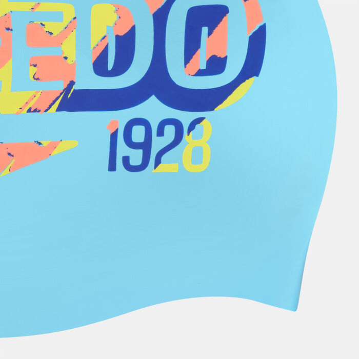 Kids' Reversible Slogan Swimming Cap Kids' Reversible Slogan Swimming Cap image number 3