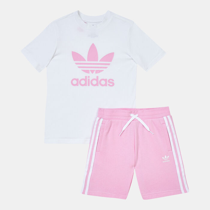 Kids' Adicolor Shorts And T-Shirt Set Kids' Adicolor Shorts And T-Shirt Set image number 0