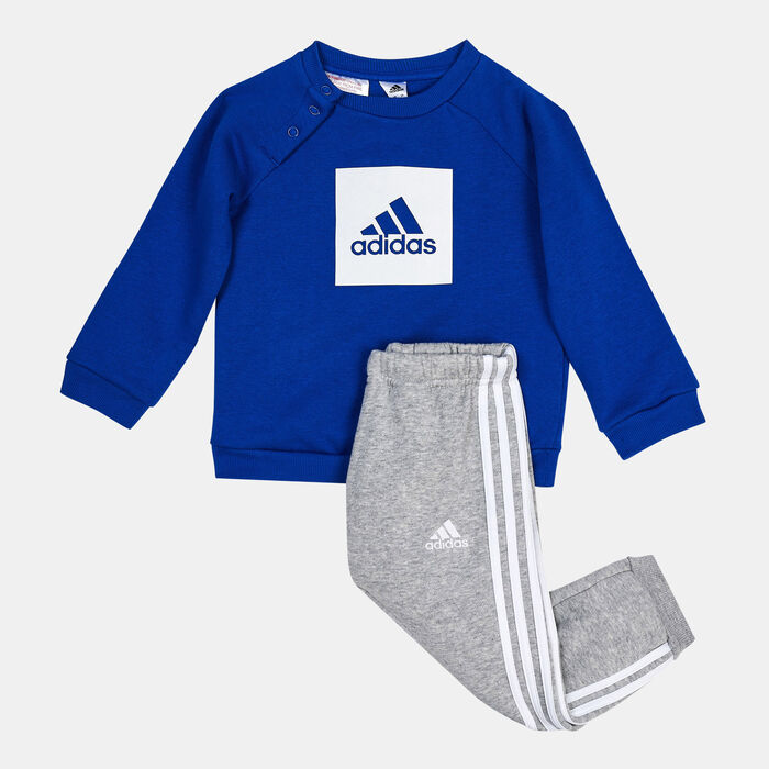 Kids' 3-Stripes Fleece Sweatshirt and Sweatpants Set Kids' 3-Stripes Fleece Sweatshirt and Sweatpants Set image number 0
