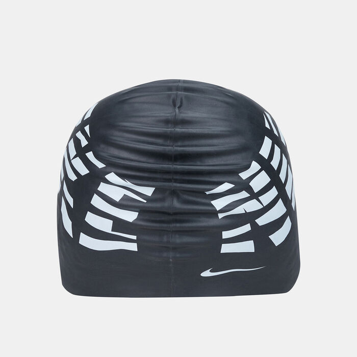 Wave Stripe Adult Swimming Cap Wave Stripe Adult Swimming Cap image number 1