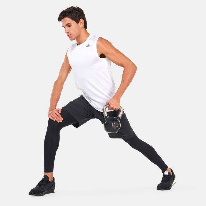 Men's Techfit AEROREADY Training Long Tights Men's Techfit AEROREADY Training Long Tights image number 2