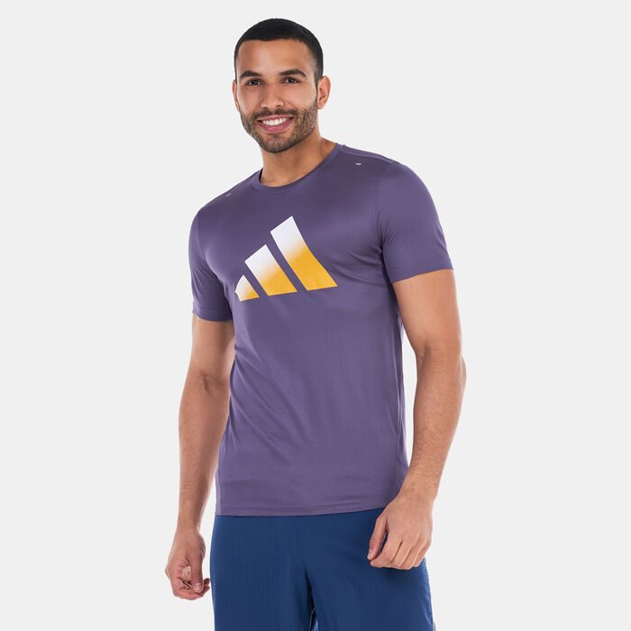 Men's Run Icons 3 Bar Logo Running T-Shirt Men's Run Icons 3 Bar Logo Running T-Shirt image number 0