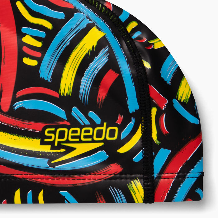 Kids' Printed Pace Swimming Cap image number 2