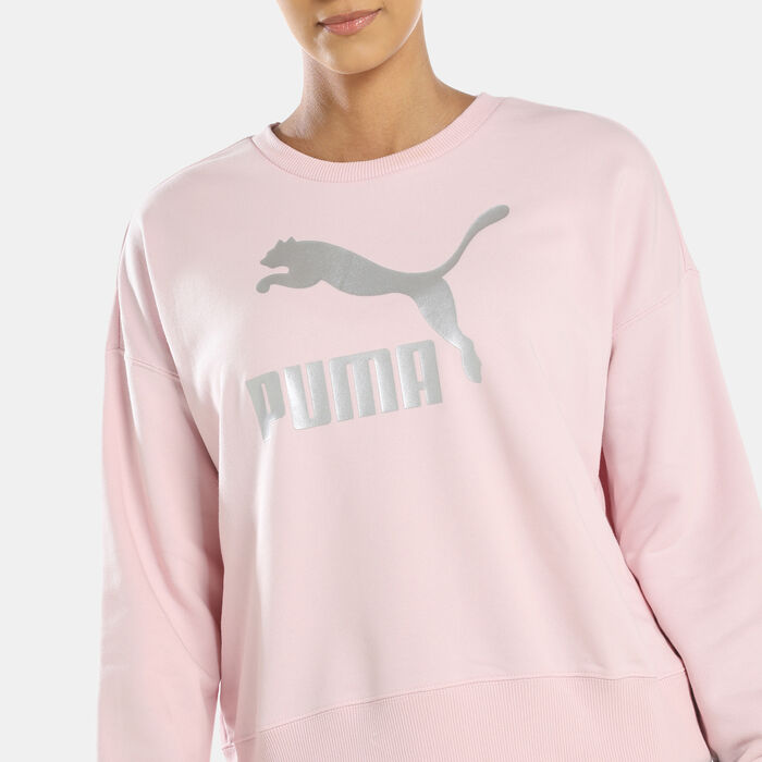 Women's Classics Metallic Logo Sweatshirt Women's Classics Metallic Logo Sweatshirt image number 3