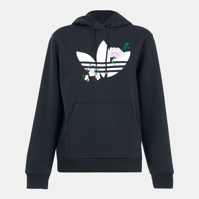 Women's Flower Embroidery Hoodie Women's Flower Embroidery Hoodie image number 0