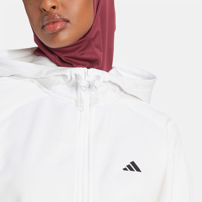 Women's Game and Go Fleece Full-Zip Training Hoodie Women's Game and Go Fleece Full-Zip Training Hoodie image number 3