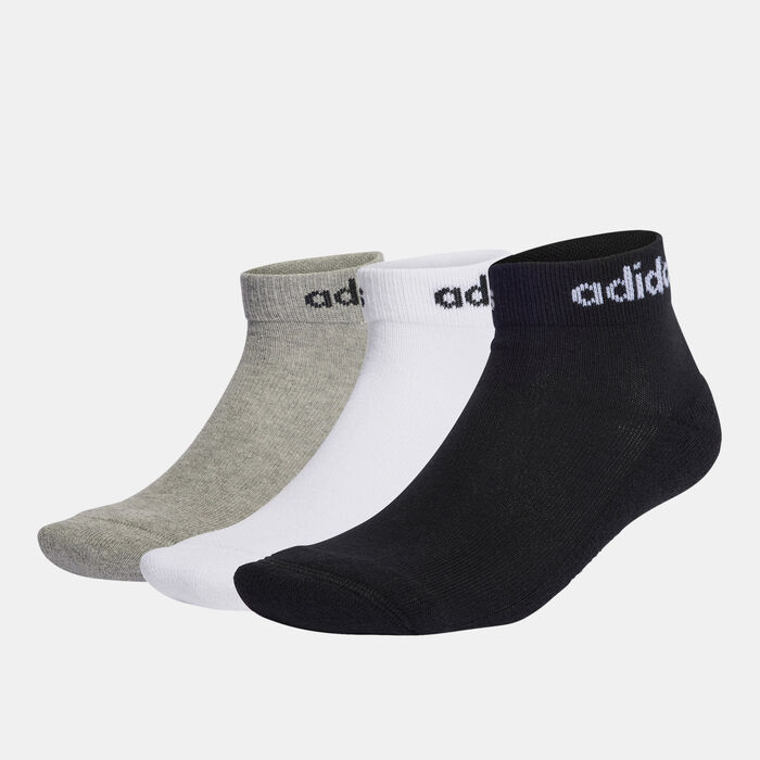 Men's Linear Cushioned Ankle Socks (3 Pack) image number 0