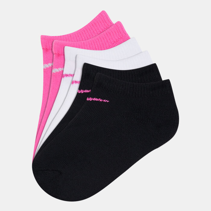 Kids' Metallic Swoosh No-Show Socks Kids' Metallic Swoosh No-Show Socks image number 0
