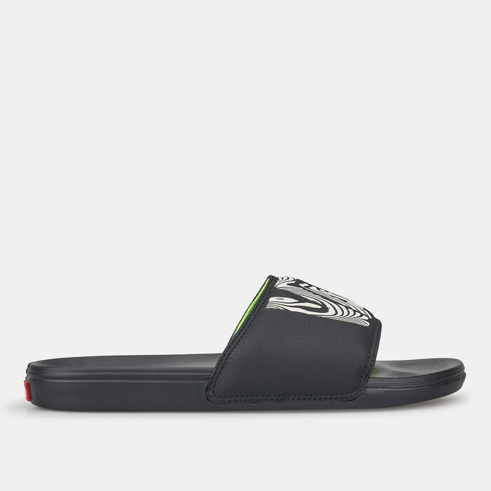 Trippy Grain LA Costa Unisex Slides Trippy Grain LA Costa Unisex Slides image number 1