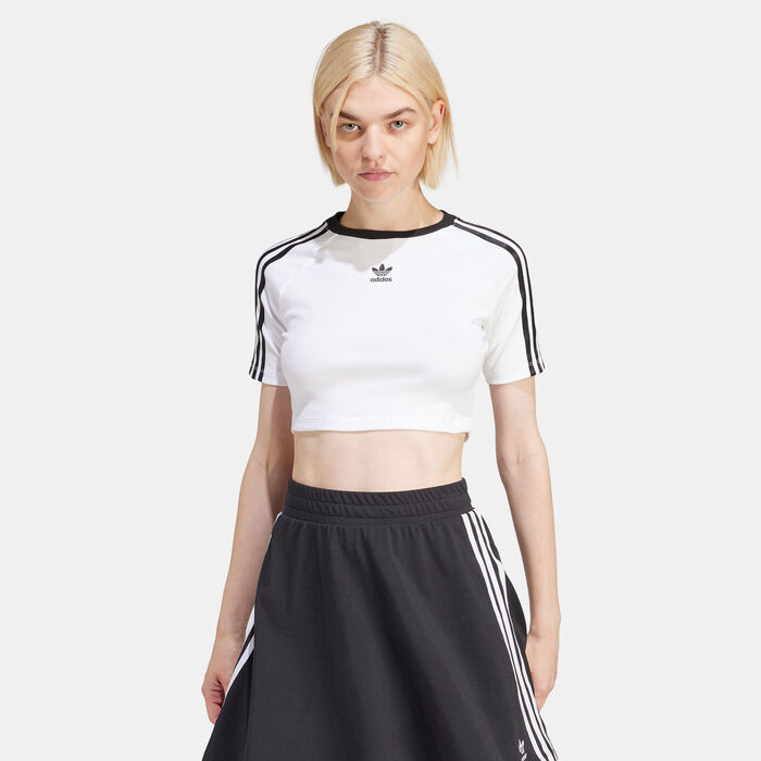Women's 3-Stripes Baby T-Shirt Women's 3-Stripes Baby T-Shirt image number 0