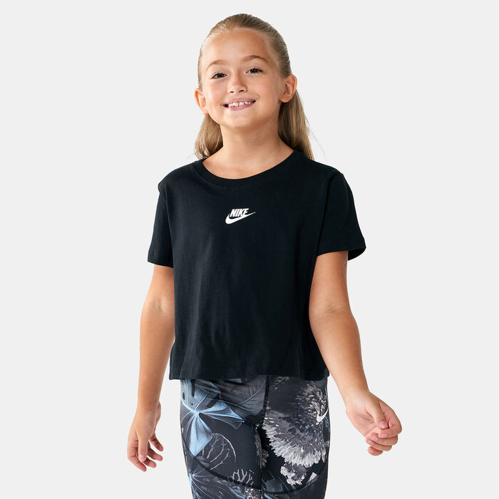 Kids' Sportswear Repeat Cropped T-Shirt Kids' Sportswear Repeat Cropped T-Shirt image number 0