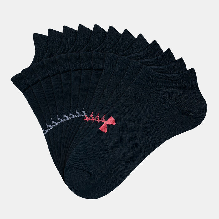 UA Women's Essential No-Show Ankle Socks (6 Pack) UA Women's Essential No-Show Ankle Socks (6 Pack) image number 0
