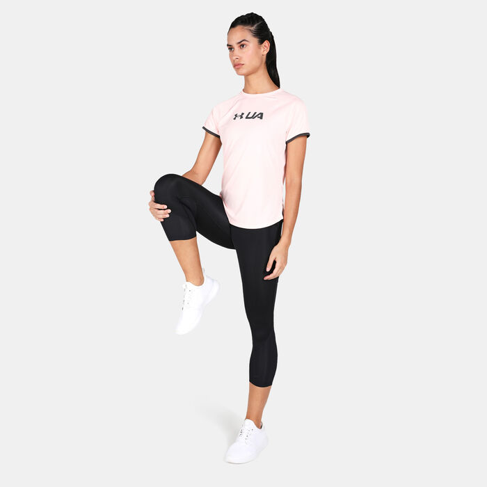 Women's Fly Fast 2.0 HeatGear® Cropped Leggings Women's Fly Fast 2.0 HeatGear® Cropped Leggings image number 2