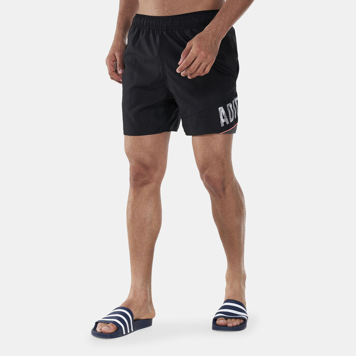 Men's Wording Swim Shorts Men's Wording Swim Shorts image number 0
