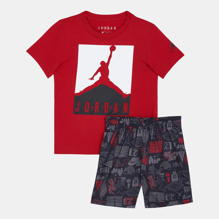 Kids' Jumpman Air T-Shirt and Shorts Set Kids' Jumpman Air T-Shirt and Shorts Set image number 0