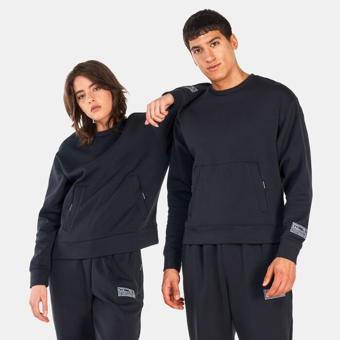 UA Summit Knit Crew Sweatshirt UA Summit Knit Crew Sweatshirt image number 0