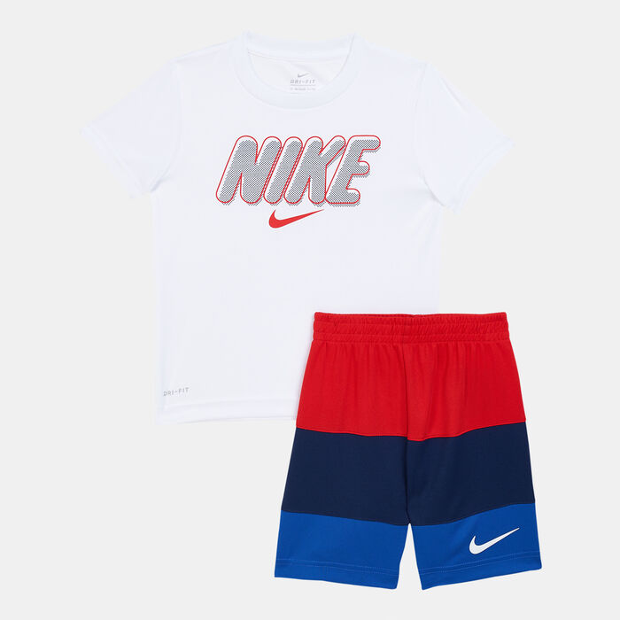 Kids' Dri-FIT T-Shirt & Shorts Set Kids' Dri-FIT T-Shirt & Shorts Set image number 0