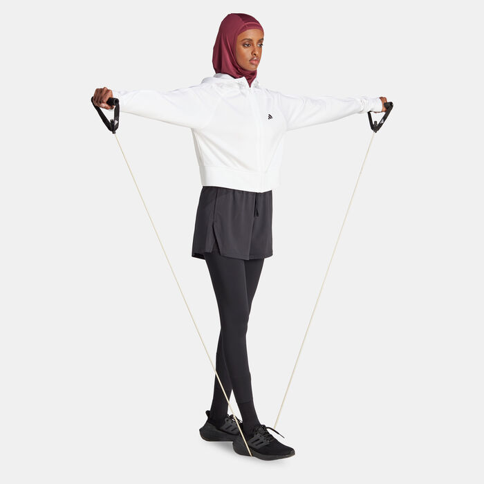 Women's Game and Go Fleece Full-Zip Training Hoodie Women's Game and Go Fleece Full-Zip Training Hoodie image number 2