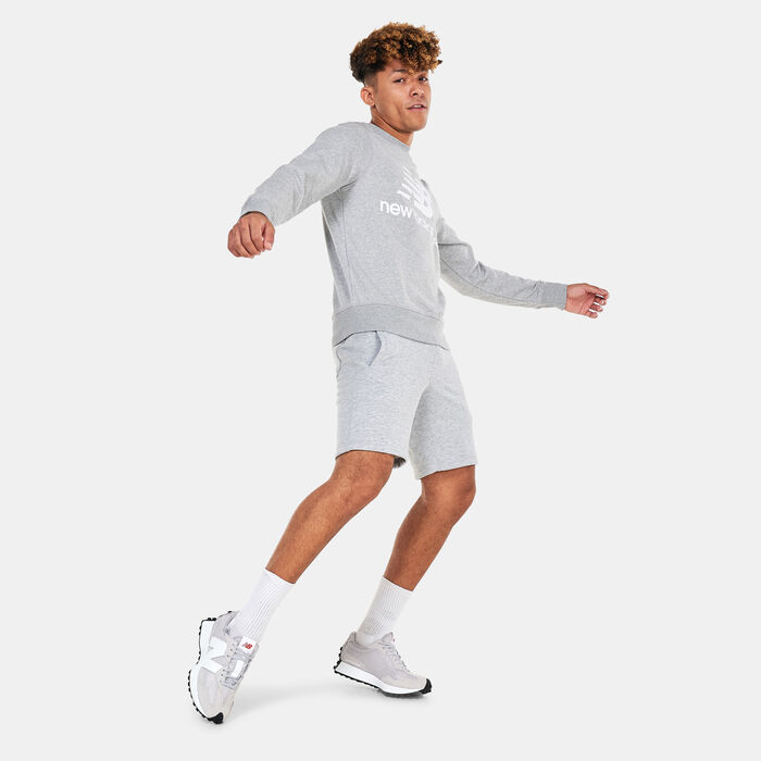 Men's NB Essentials Stacked Logo Crewneck Sweatshirt Men's NB Essentials Stacked Logo Crewneck Sweatshirt image number 2