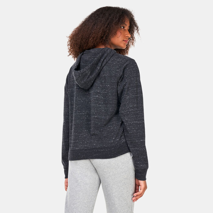 Women's Sportswear Gym Vintage Full-Zip Hoodie Women's Sportswear Gym Vintage Full-Zip Hoodie image number 1
