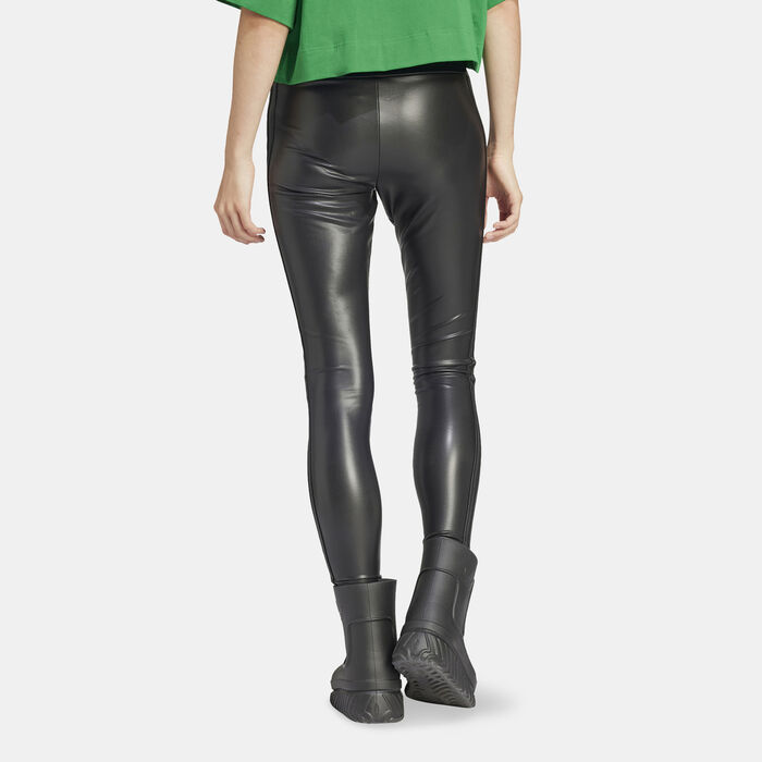 Women's Faux Leather Leggings image number 1