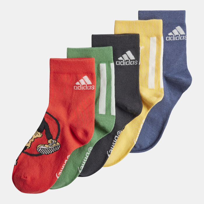 Kids' Disney Mickey Mouse Crew Socks (5 Pairs) Kids' Disney Mickey Mouse Crew Socks (5 Pairs) image number 0