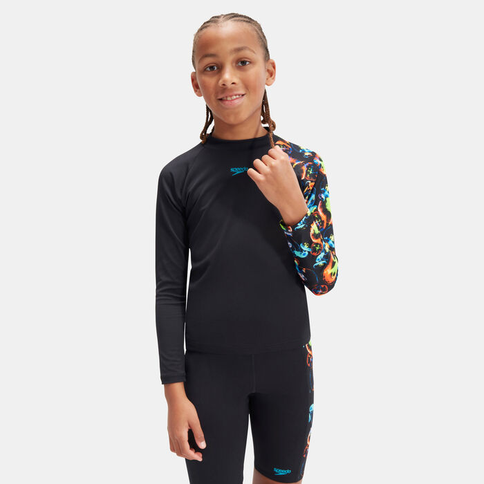 Kids' Digital Printed Long Sleeve Rashguard image number 0