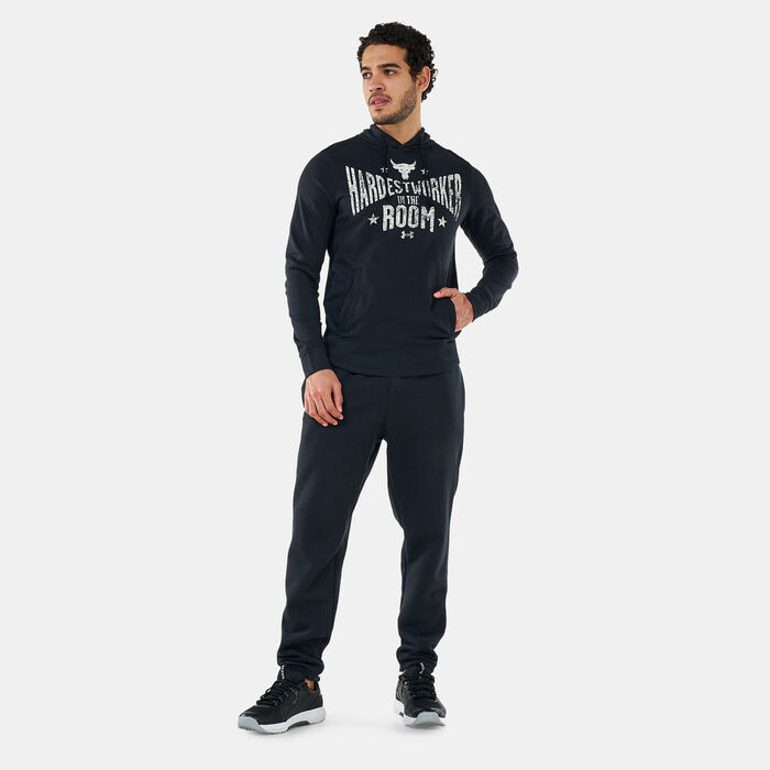 Men's UA Project Rock Terry Hoodie Men's UA Project Rock Terry Hoodie image number 2