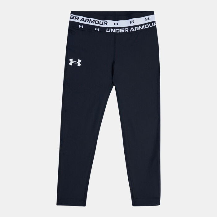 Kids' HeatGear® Armour Crop Leggings Kids' HeatGear® Armour Crop Leggings image number 0