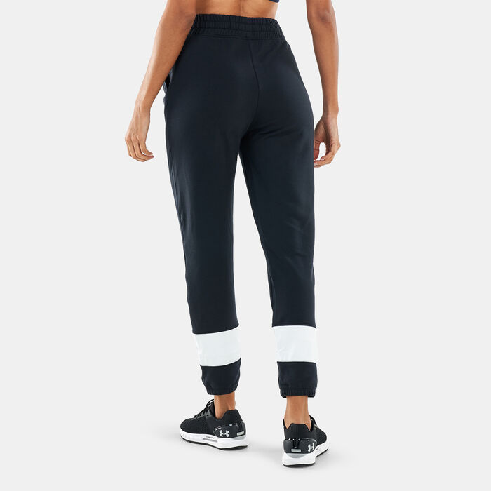 Women's UA Rival Terry Colorblock Sweatpants image number 1