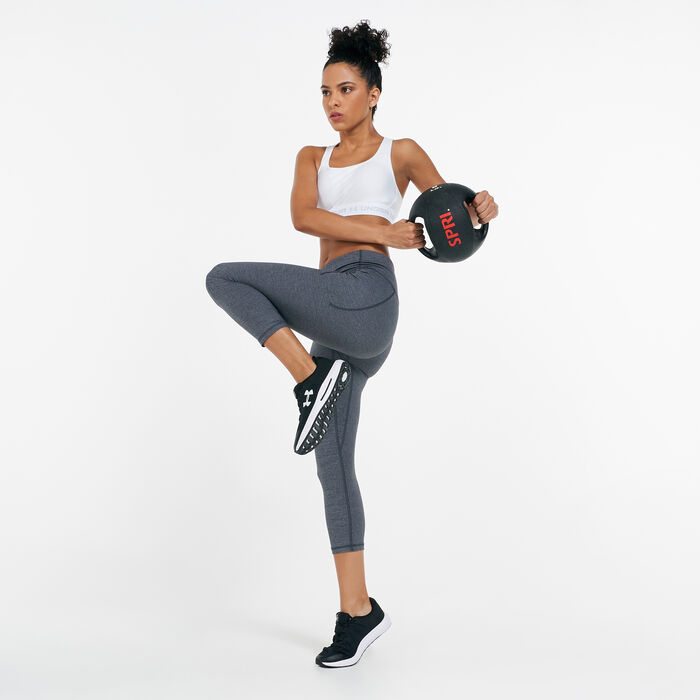 Women's UA Meridian Heather Cropped Leggings Women's UA Meridian Heather Cropped Leggings image number 2
