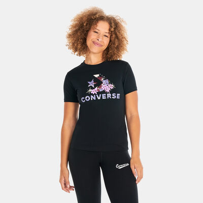 Women's ​Star Chevron Abstract Flowers T-Shirt