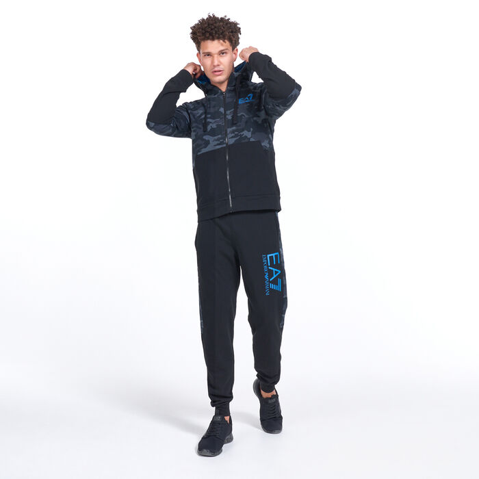 Men's Camo Print Zip Hoodie Men's Camo Print Zip Hoodie image number 2