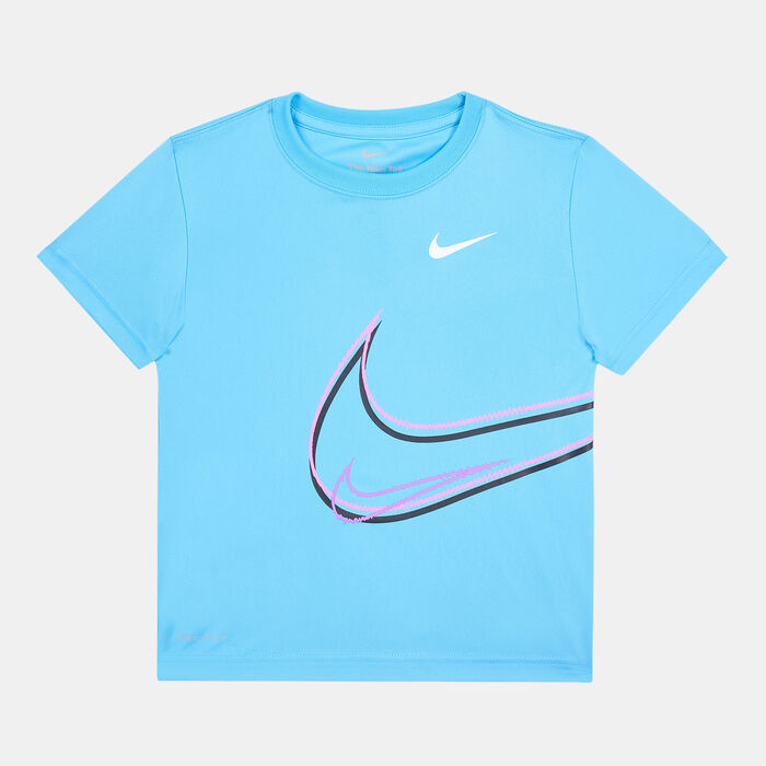 Kids' Swoosh Distortion T-Shirt Kids' Swoosh Distortion T-Shirt image number 0