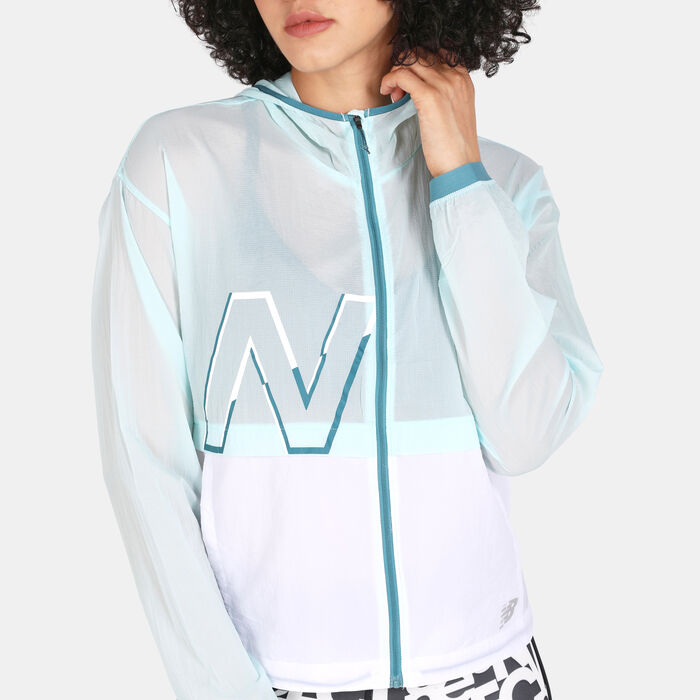 Women's Printed Impact Run Light Pack Jacket Women's Printed Impact Run Light Pack Jacket image number 3