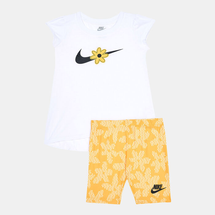 Kids' Sport Daisy T-Shirt And Bike Shorts Set Kids' Sport Daisy T-Shirt And Bike Shorts Set image number 0