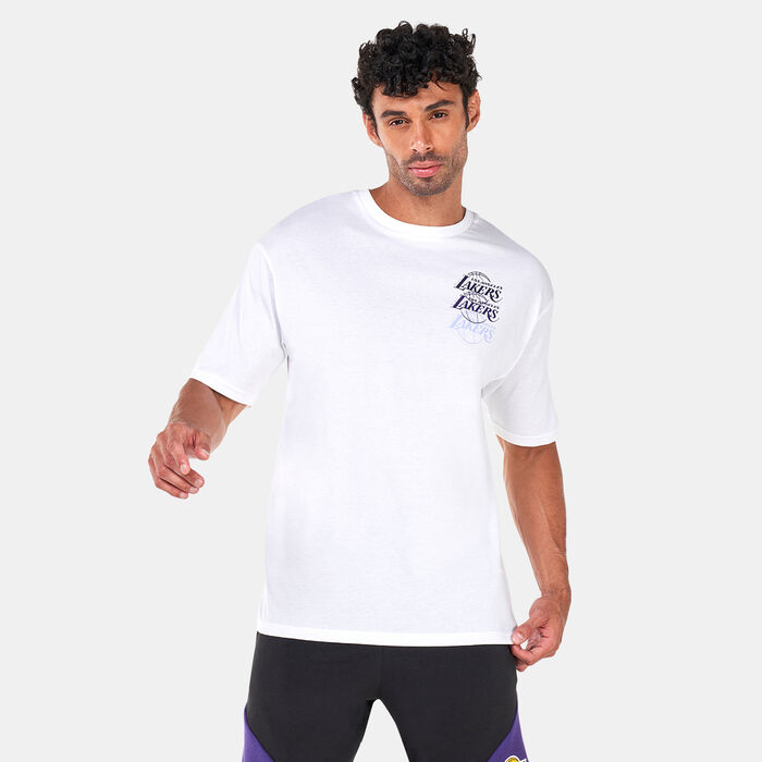 Men's NBA Los Angeles Lakers Stacked Logo T-Shirt Men's NBA Los Angeles Lakers Stacked Logo T-Shirt image number 0