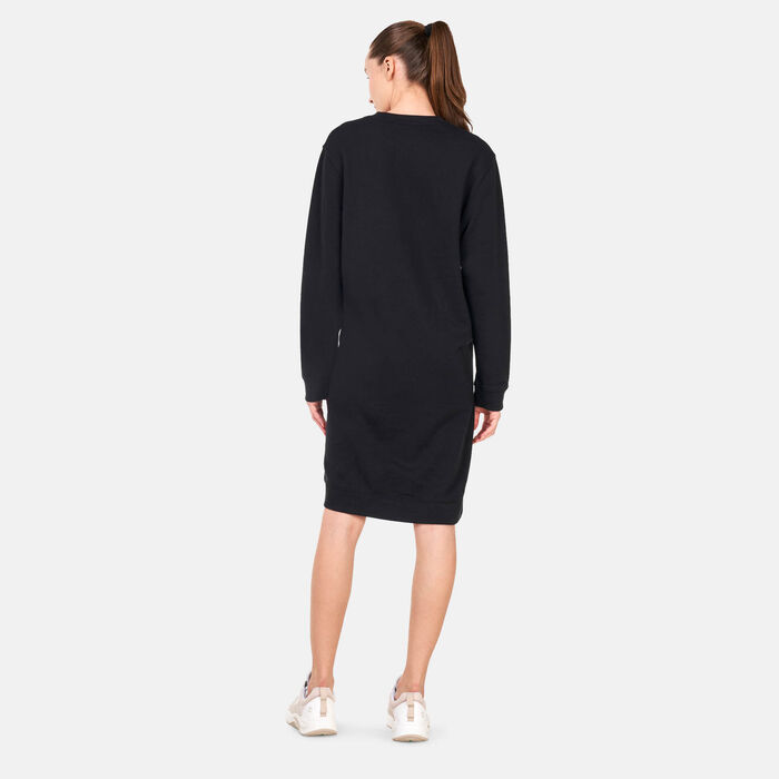 Women's Check-Logo Crewneck Dress Women's Check-Logo Crewneck Dress image number 1