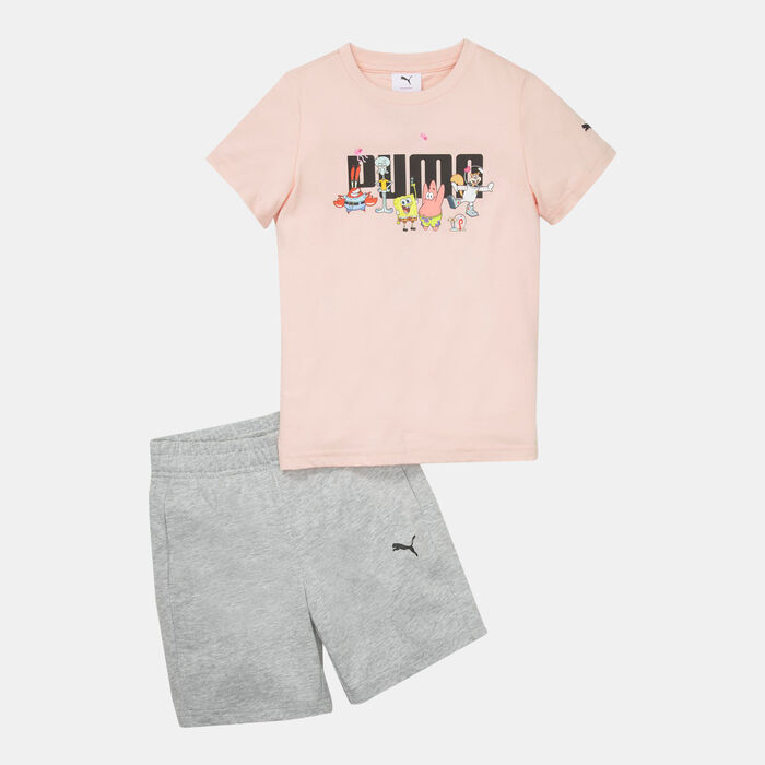 Kids' x SPONGEBOB Shorts And Jersey Set Kids' x SPONGEBOB Shorts And Jersey Set image number 0