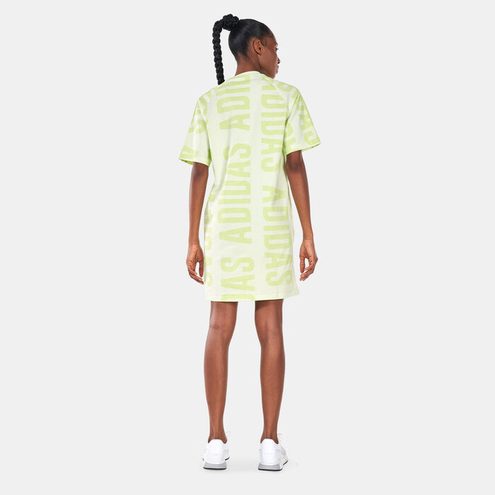 Women's Essentials Oversized adidas Allover Print Dress Women's Essentials Oversized adidas Allover Print Dress image number 1